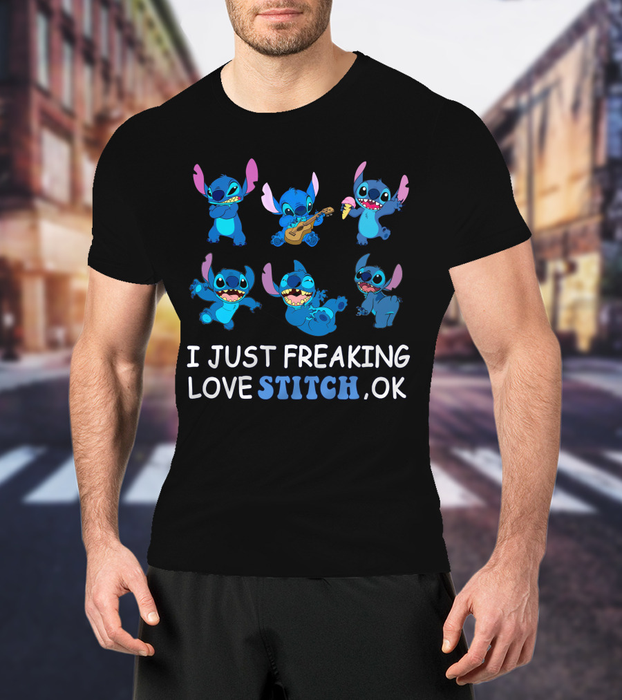I Just Freaking Love Disney Stitch Ok T-Shirt