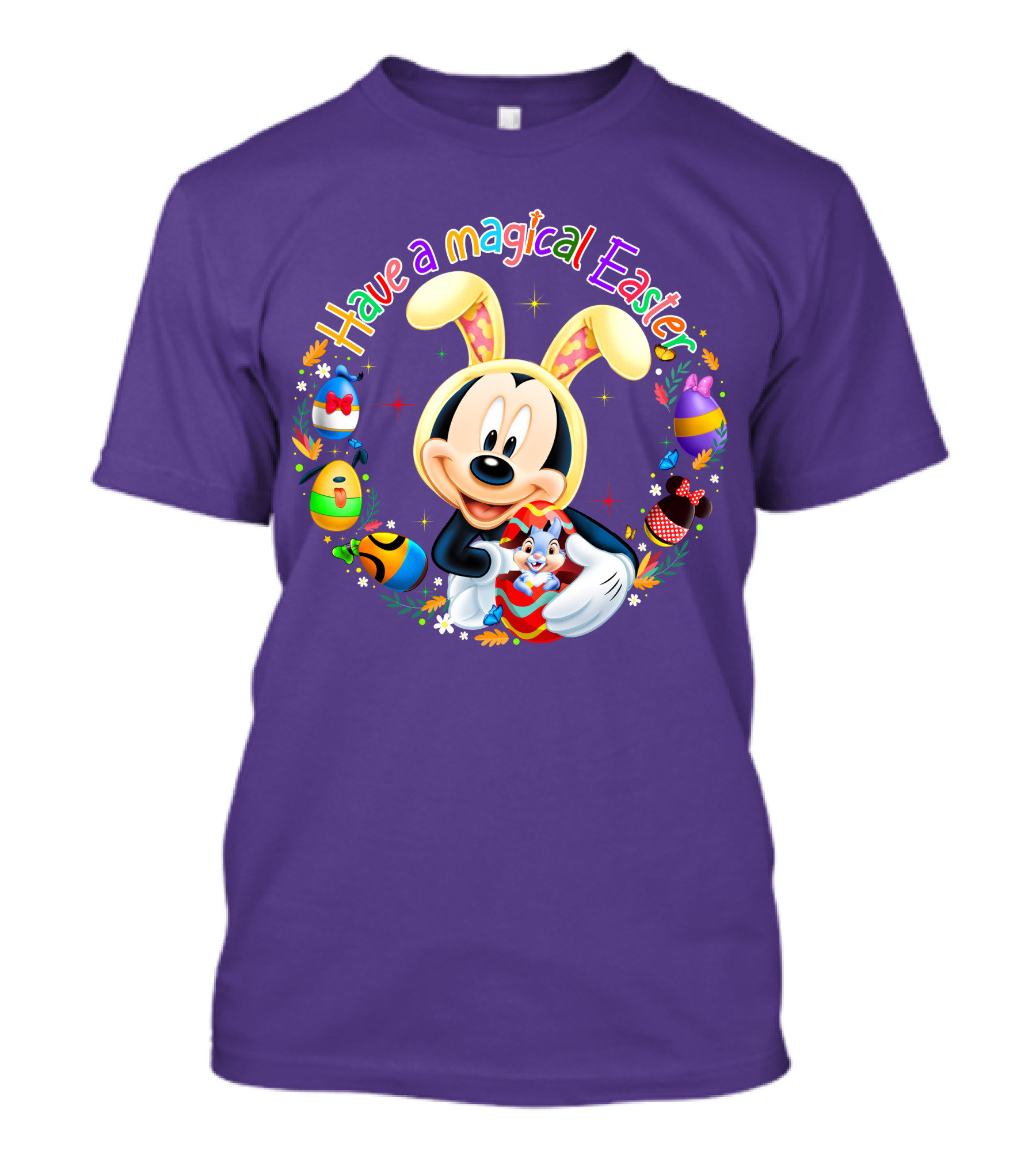 Have A Magical Easter Mickey Mouse With Bunny Ears And Colorful Eggs T-Shirt