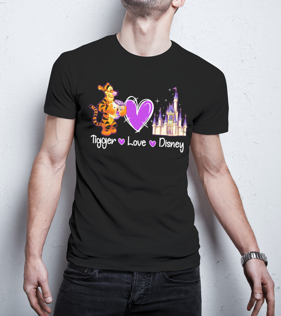 Tigger Love Disney Castle T-Shirt
