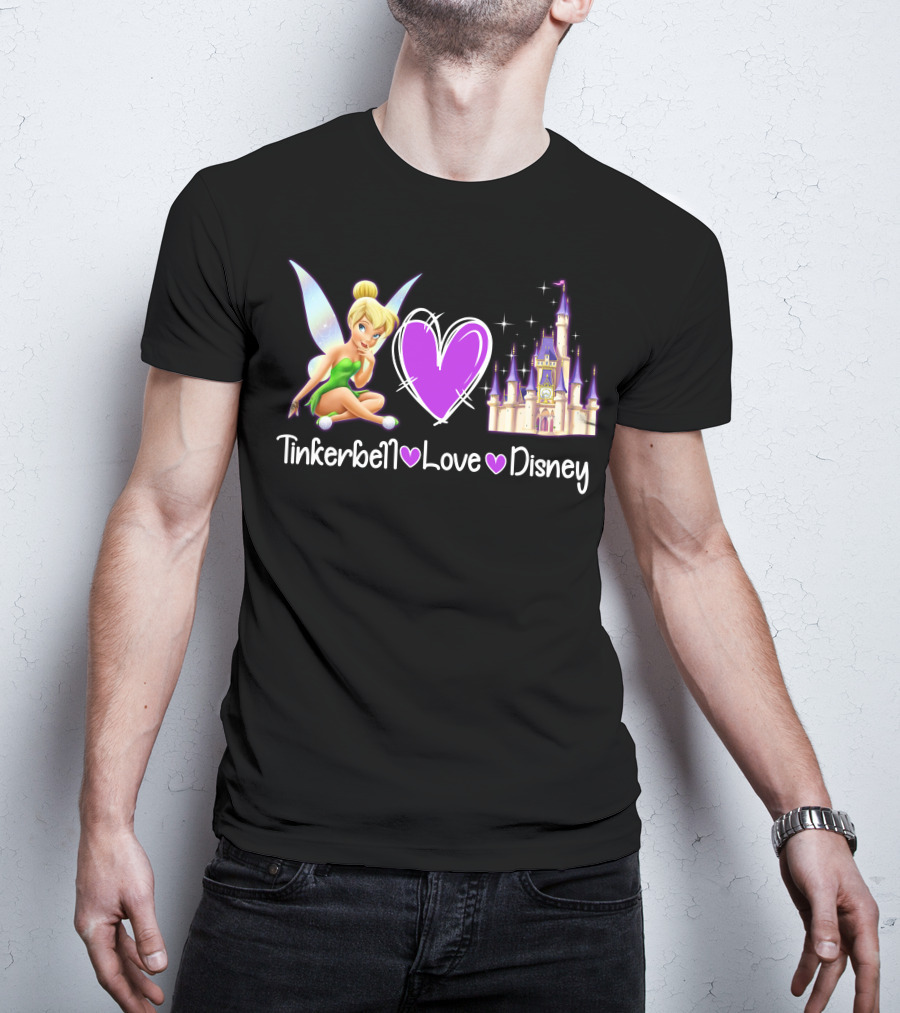 Tinkerbell Love Disney Castle Magic T-Shirt