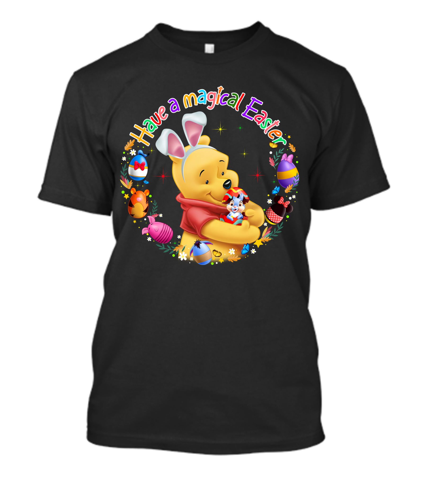 Have A Magical Easter Pooh Bunny Ears And Eggs T-Shirt