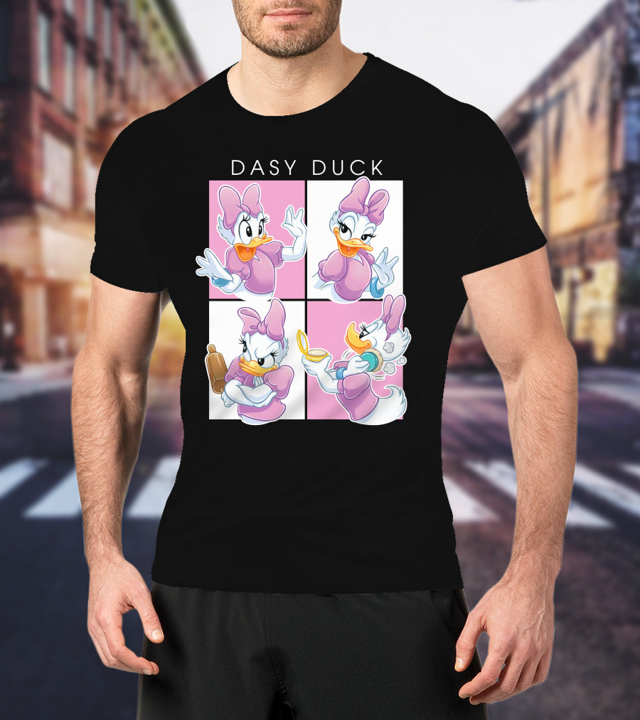 Daisy Duck Four Expressions Pink Outfit Series T-Shirt