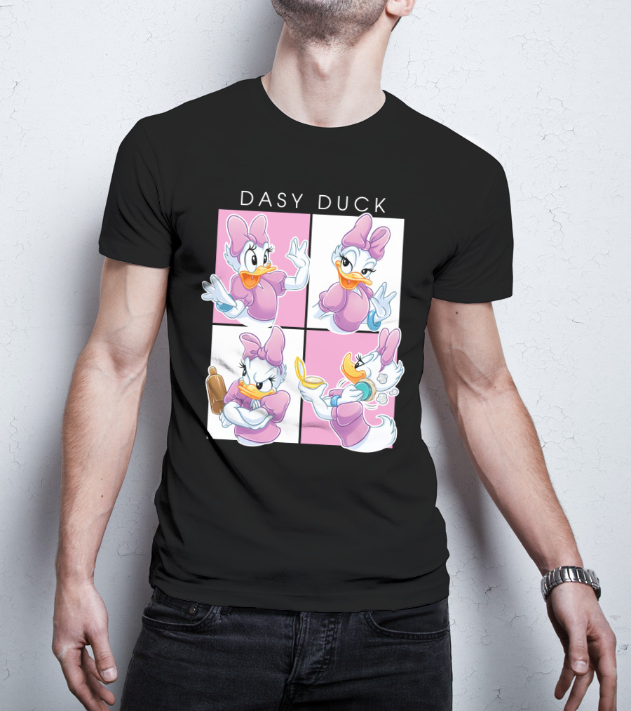 Daisy Duck Four Expressions Pink Outfit Series T-Shirt