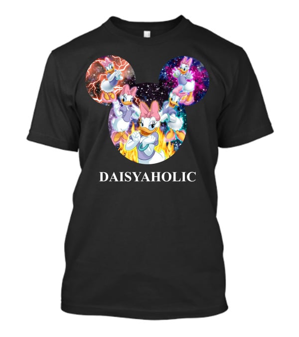 Daisy Daisyaholic Galaxy Flames Disney Mickey Ears T-Shirt