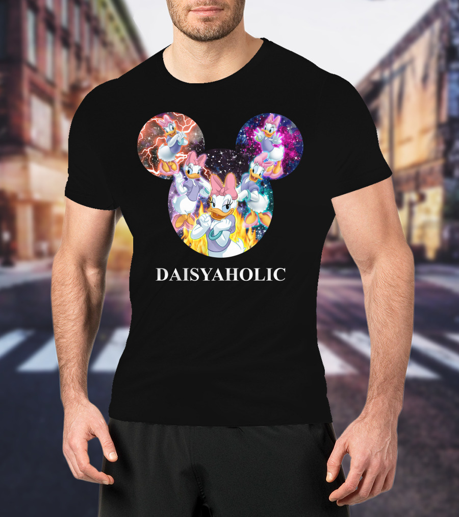 Daisy Daisyaholic Galaxy Flames Disney Mickey Ears T-Shirt