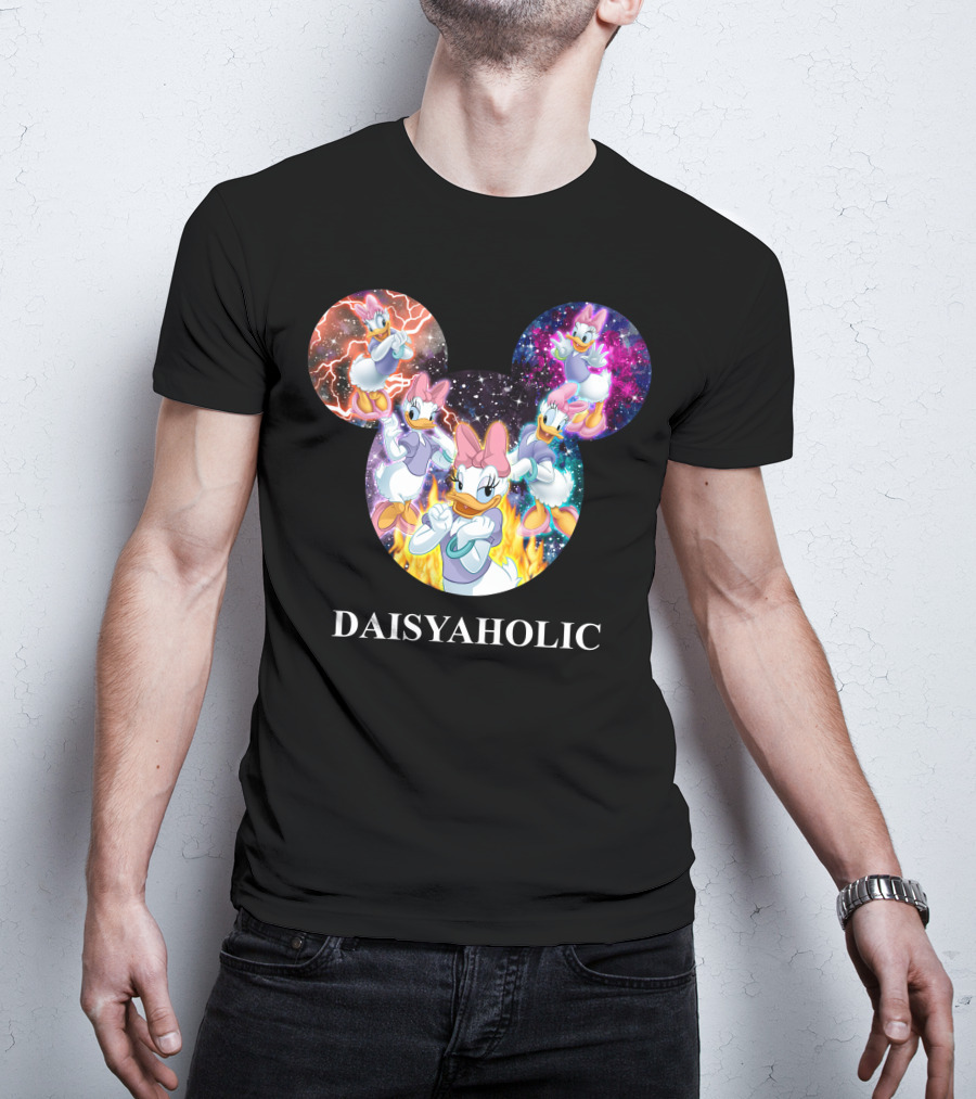 Daisy Daisyaholic Galaxy Flames Disney Mickey Ears T-Shirt