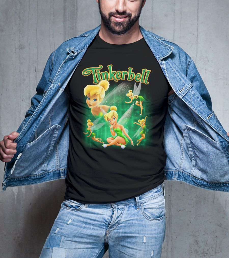 Tinkerbell Magical Green Fairy Poses And Expressions T-Shirt
