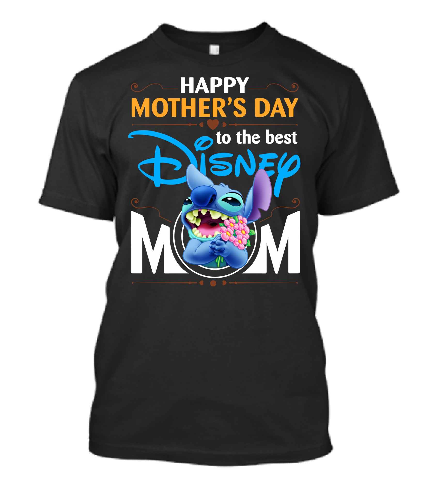 Happy Mother's Day To The Best Disney Mom Stitch T-Shirt