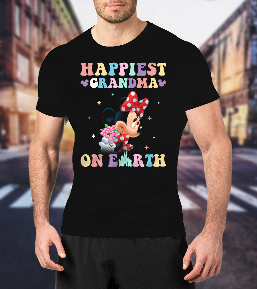 Happiest Grandma On Earth Minnie T-Shirt