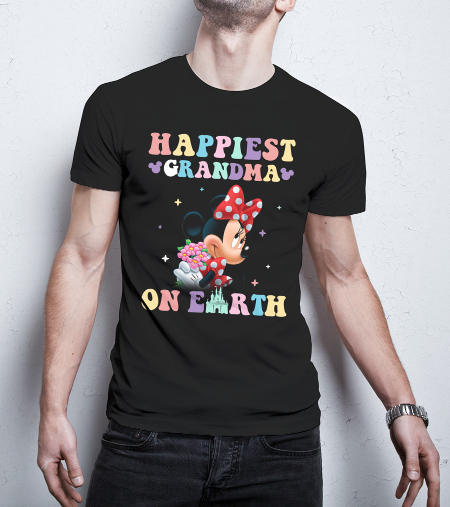 Happiest Grandma On Earth Minnie T-Shirt
