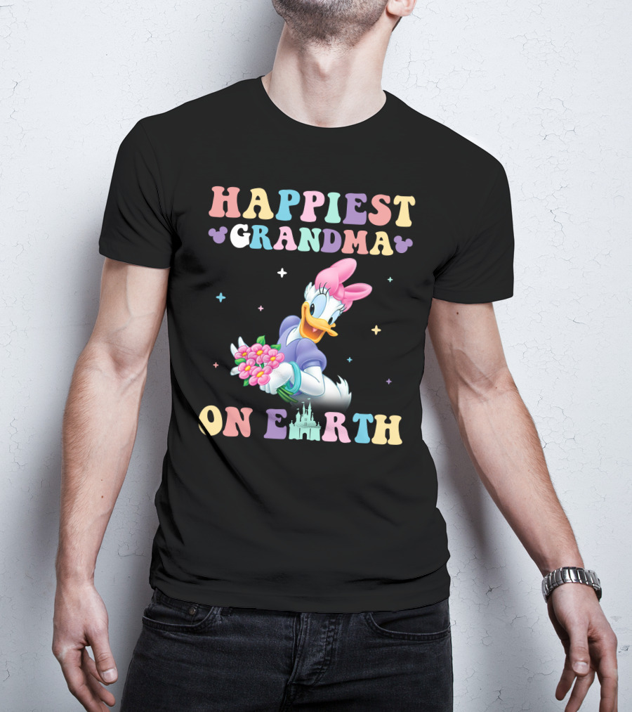 Happiest Grandma On Earth Daisy Duck Disney T-Shirt