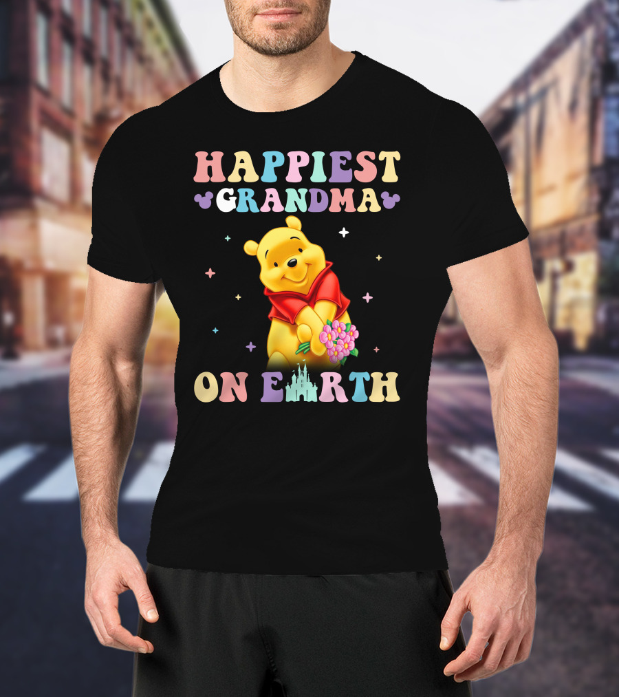 Happiest Grandma On Earth Winnie The Pooh Disney T-Shirt