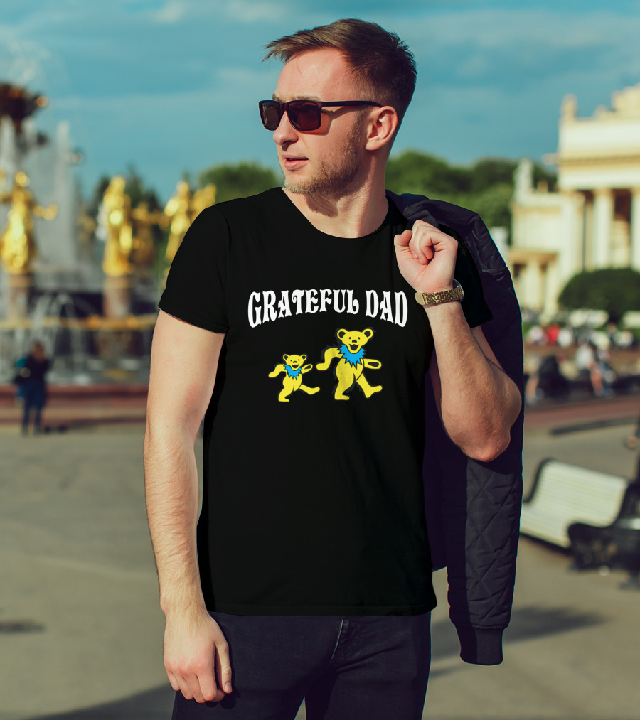 Grateful Dad Dancing Bears Father's Day T-Shirt