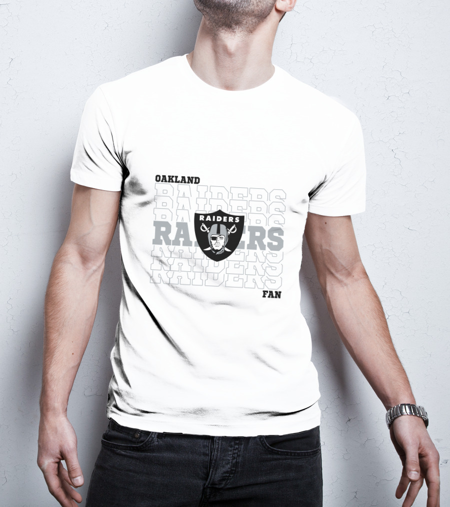 Oakland Raiders Fan RAIDERS RAIDERS RAIDERS T-Shirt