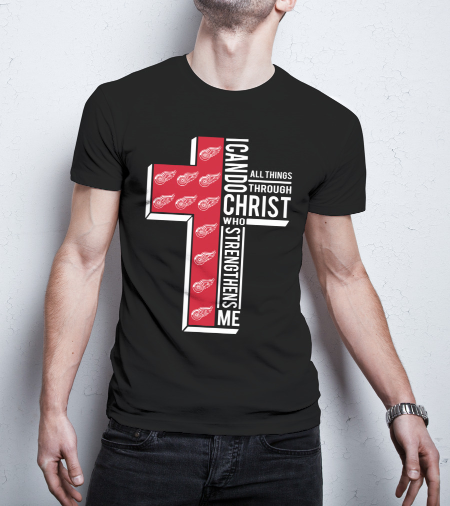 I Can Do All Things Through Christ Red Wings T-Shirt