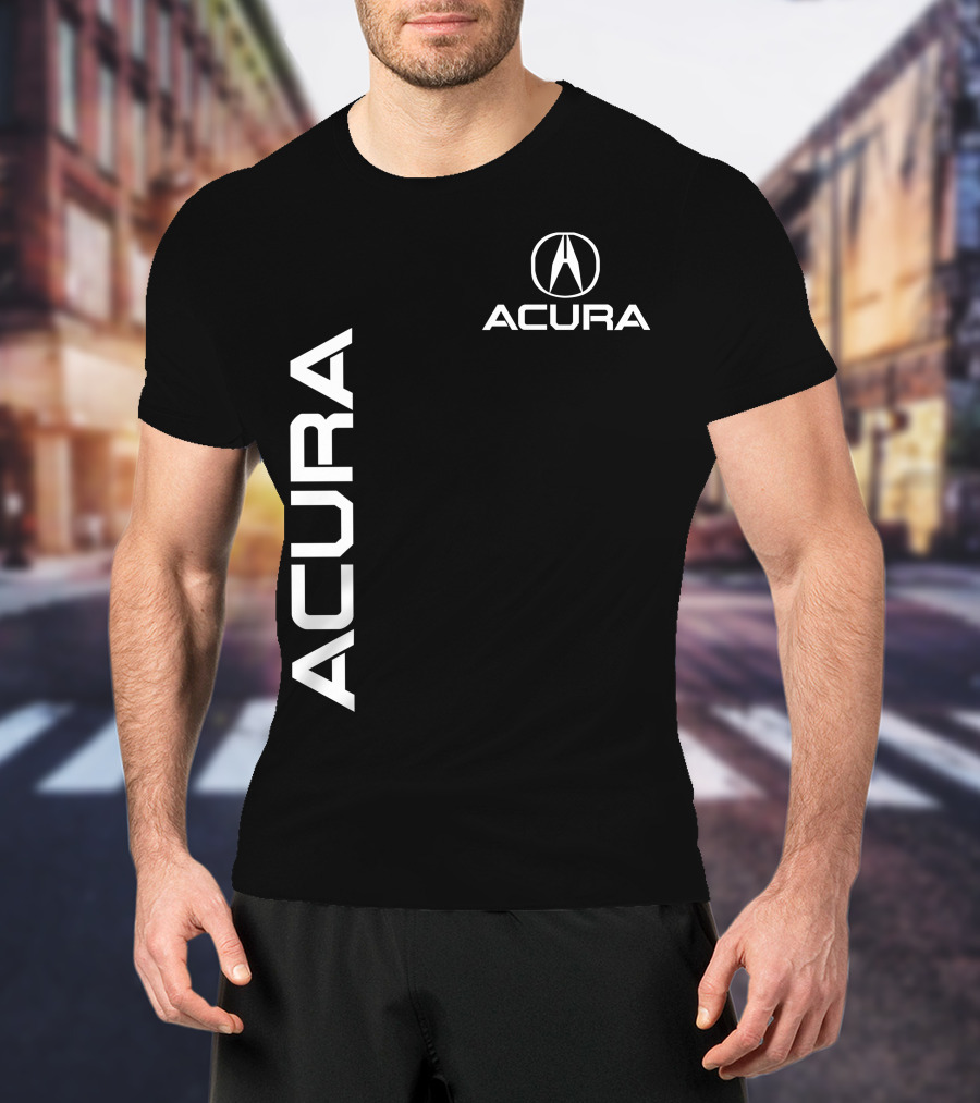ACURA Acura Emblem Vertical And Horizontal Branding T-Shirt