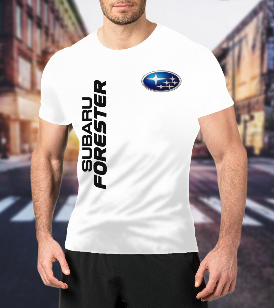 SUBARU FORESTER Logo Oval Badge T-Shirt