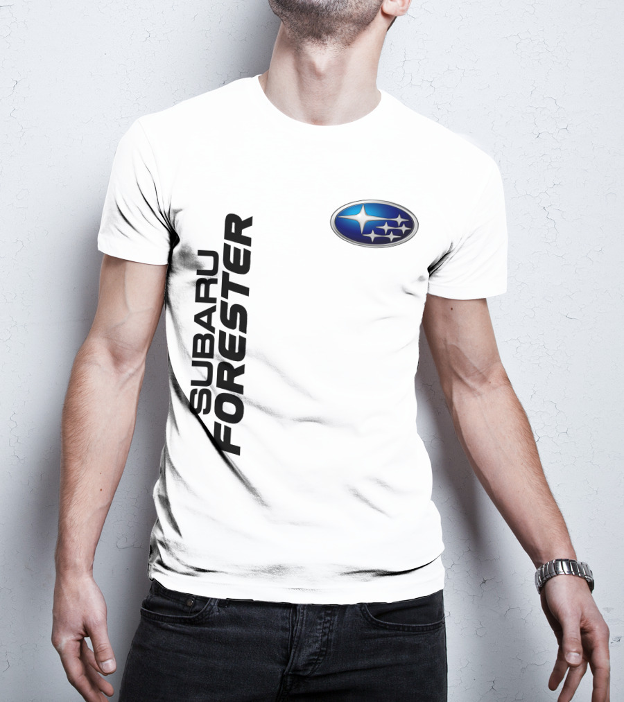 SUBARU FORESTER Logo Oval Badge T-Shirt