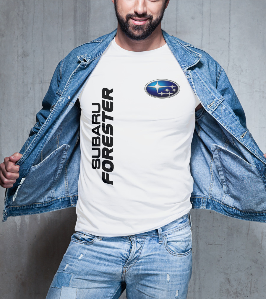 SUBARU FORESTER Logo Oval Badge T-Shirt