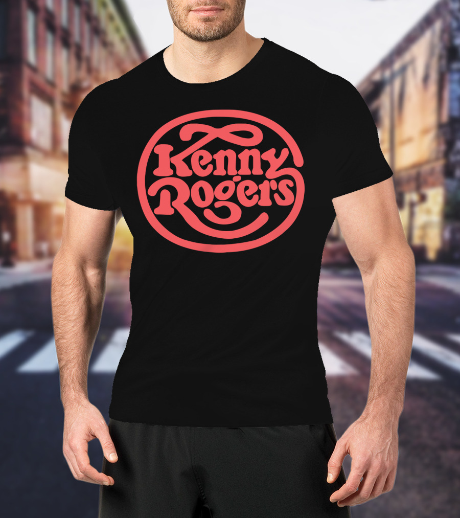 Kenny Rogers Retro Style Red T-Shirt