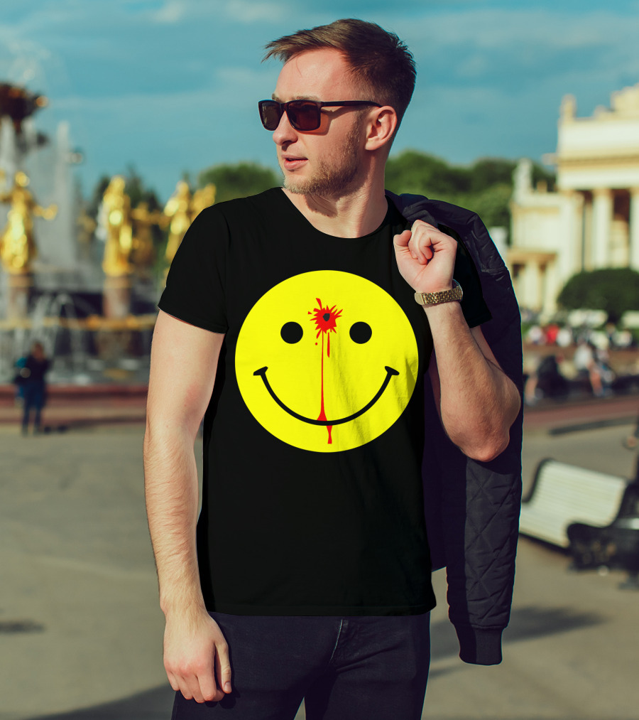 Have A Nice Day Smiley Face Blood Splatter T-Shirt