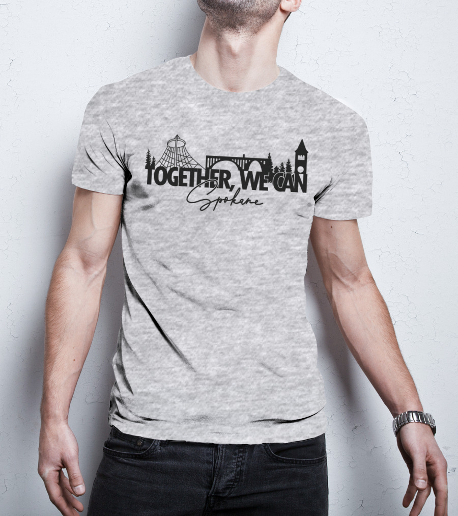 Together We Can Spokane Landmarks Collaboration T-Shirt