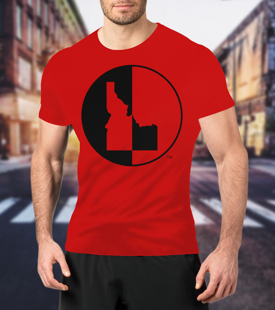 Idaho Allmade Red Black Split T-Shirt