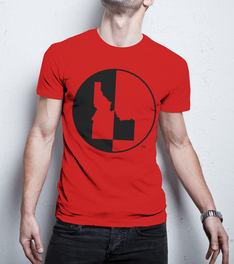 Idaho Allmade Red Black Split T-Shirt