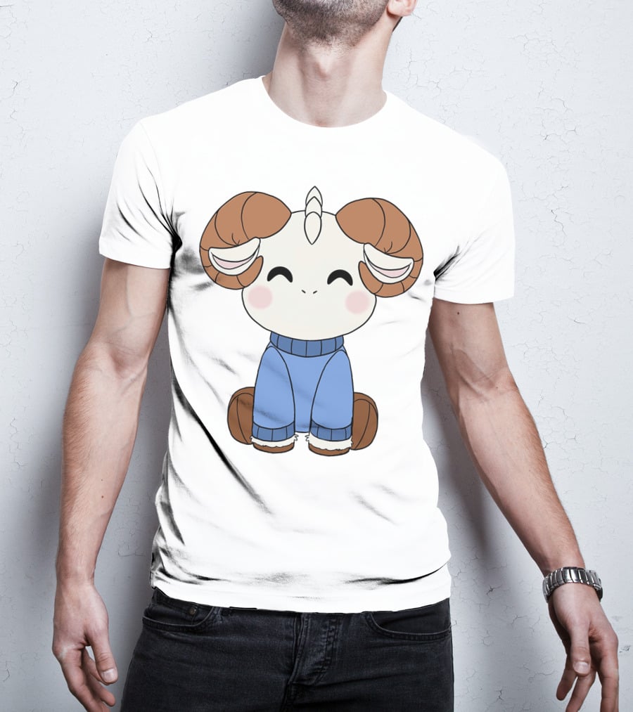Jschlatt Ram Hoodie Min Plush Cartoon T-Shirt