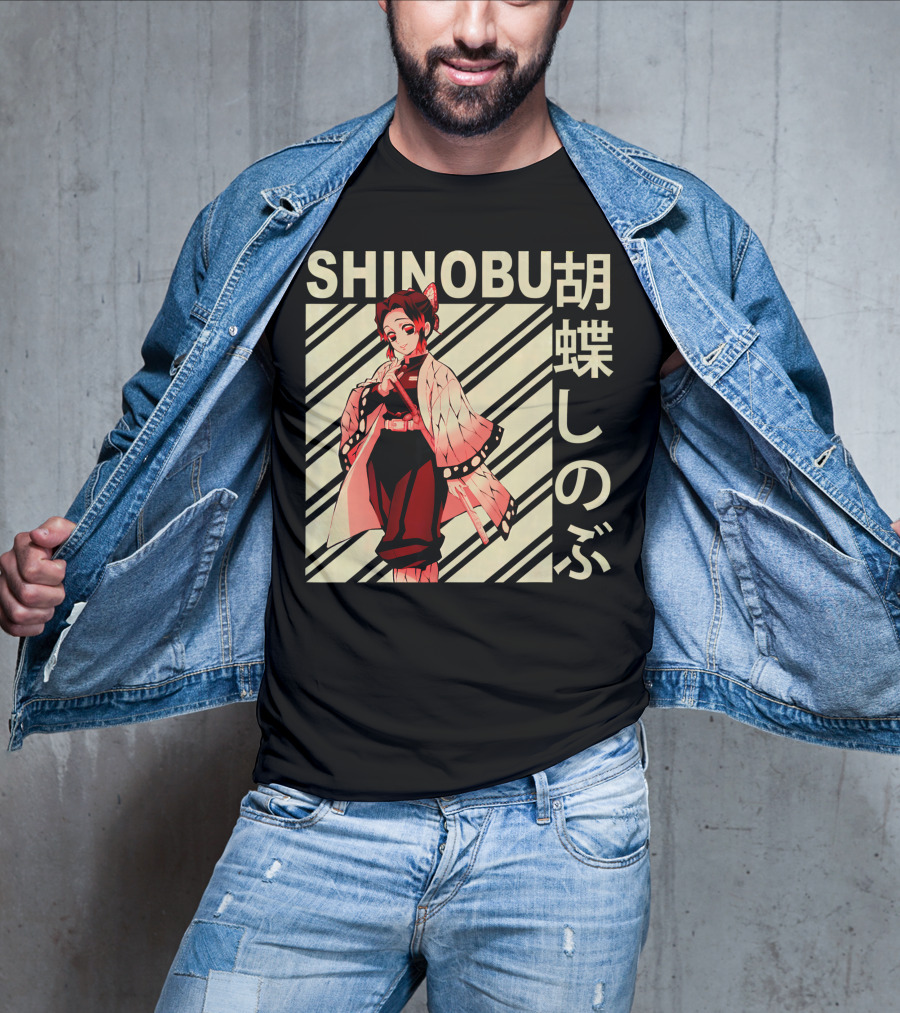 SHINOBU Kimetsu No Yaiba Demon Slayer Character T-Shirt