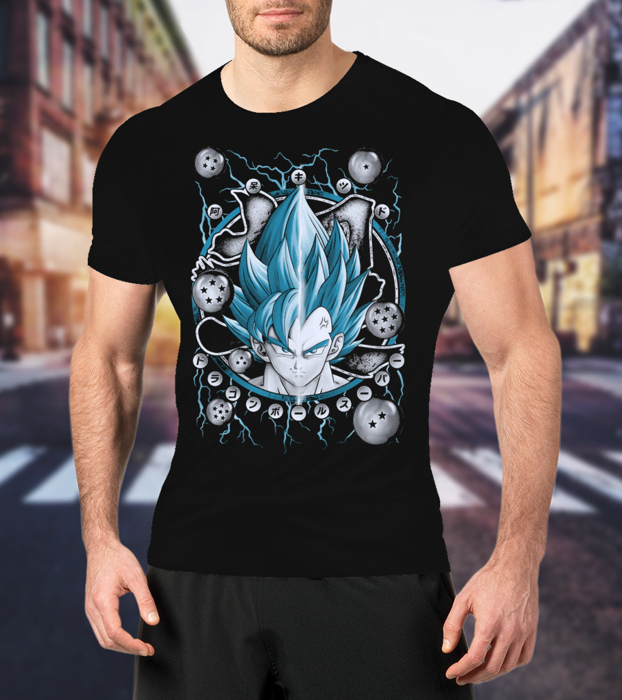 Goku X Vegeta Super Saiyan Blue Dragon Ball Z Kai Kenji T-Shirt