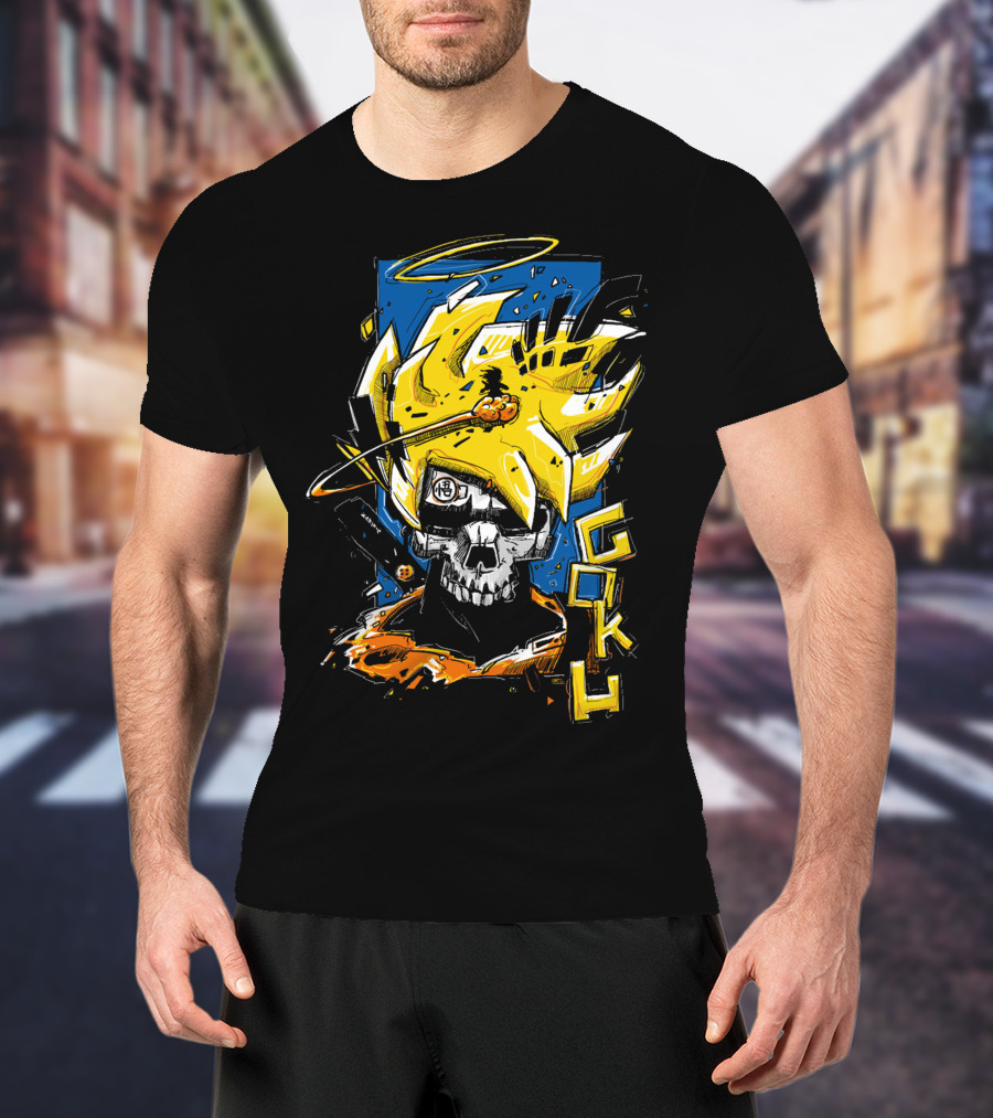 SkullGoku Super Saiyan Anime Fusion T-Shirt
