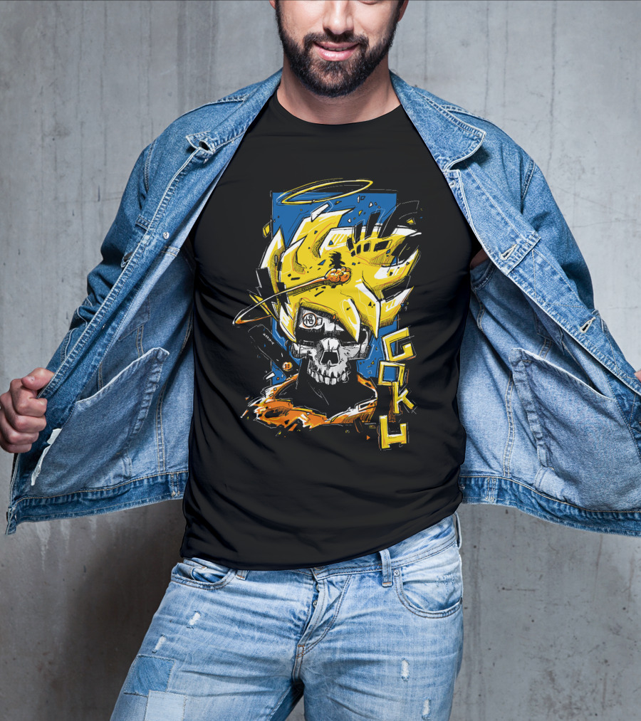 SkullGoku Super Saiyan Anime Fusion T-Shirt