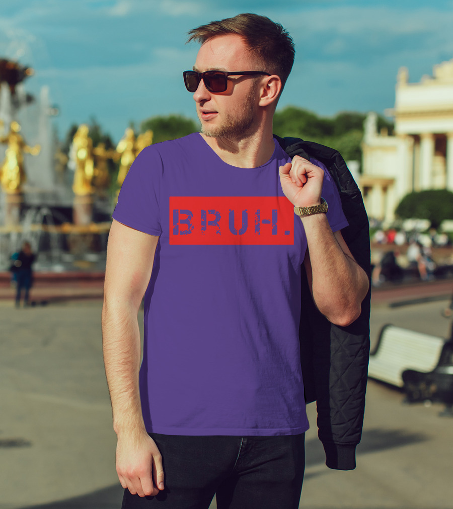 Bruh Meme Funny Saying Brother Teens Greeting T-Shirt