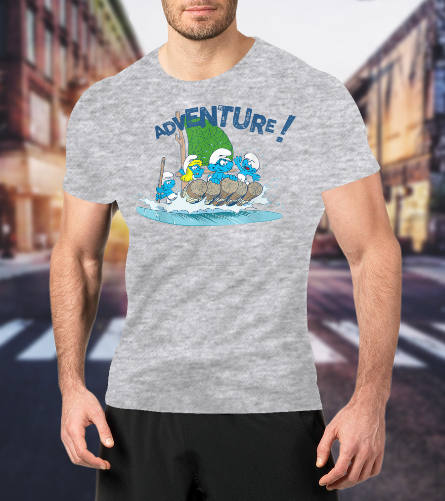The Smurfs Adventure Rafting With Adventure T-Shirt
