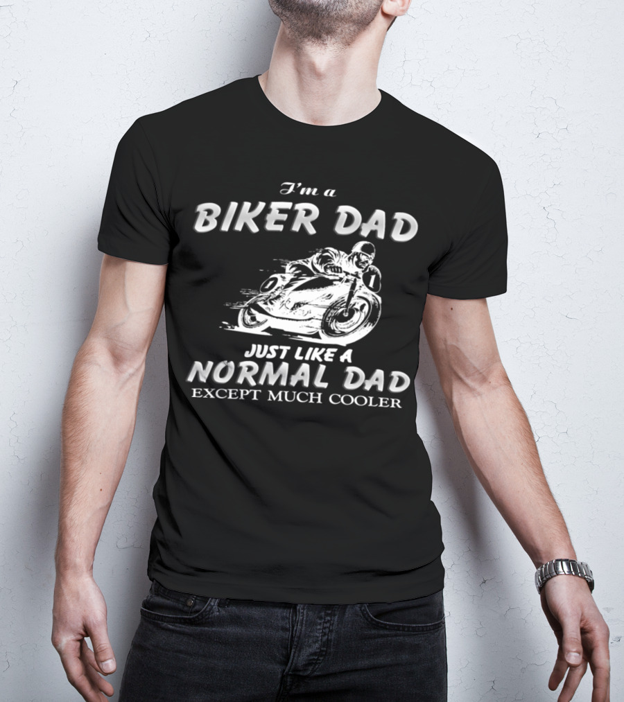 27.Biker Dad 1876 Normal Dad T-Shirt