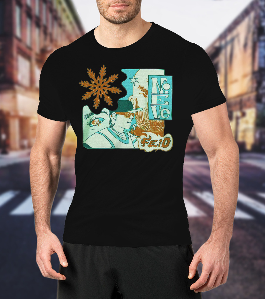 Feid Nieve White Snowflake T-Shirt