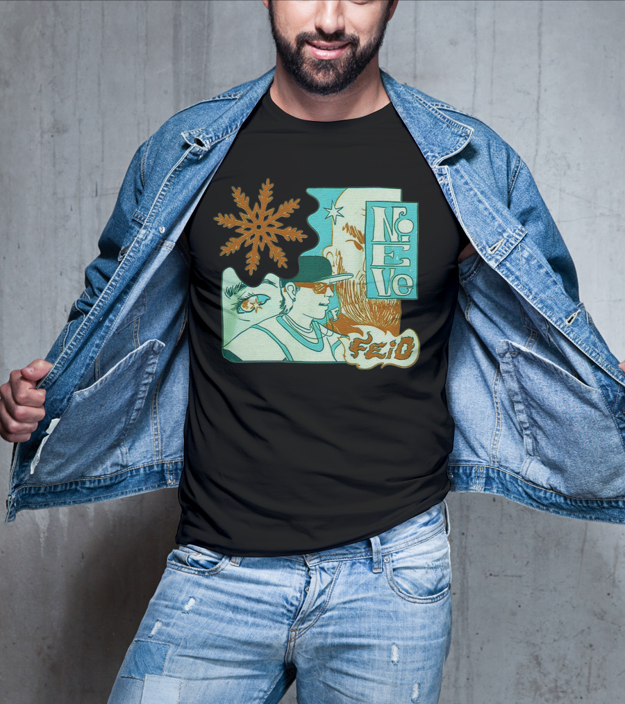 Feid Nieve White Snowflake T-Shirt