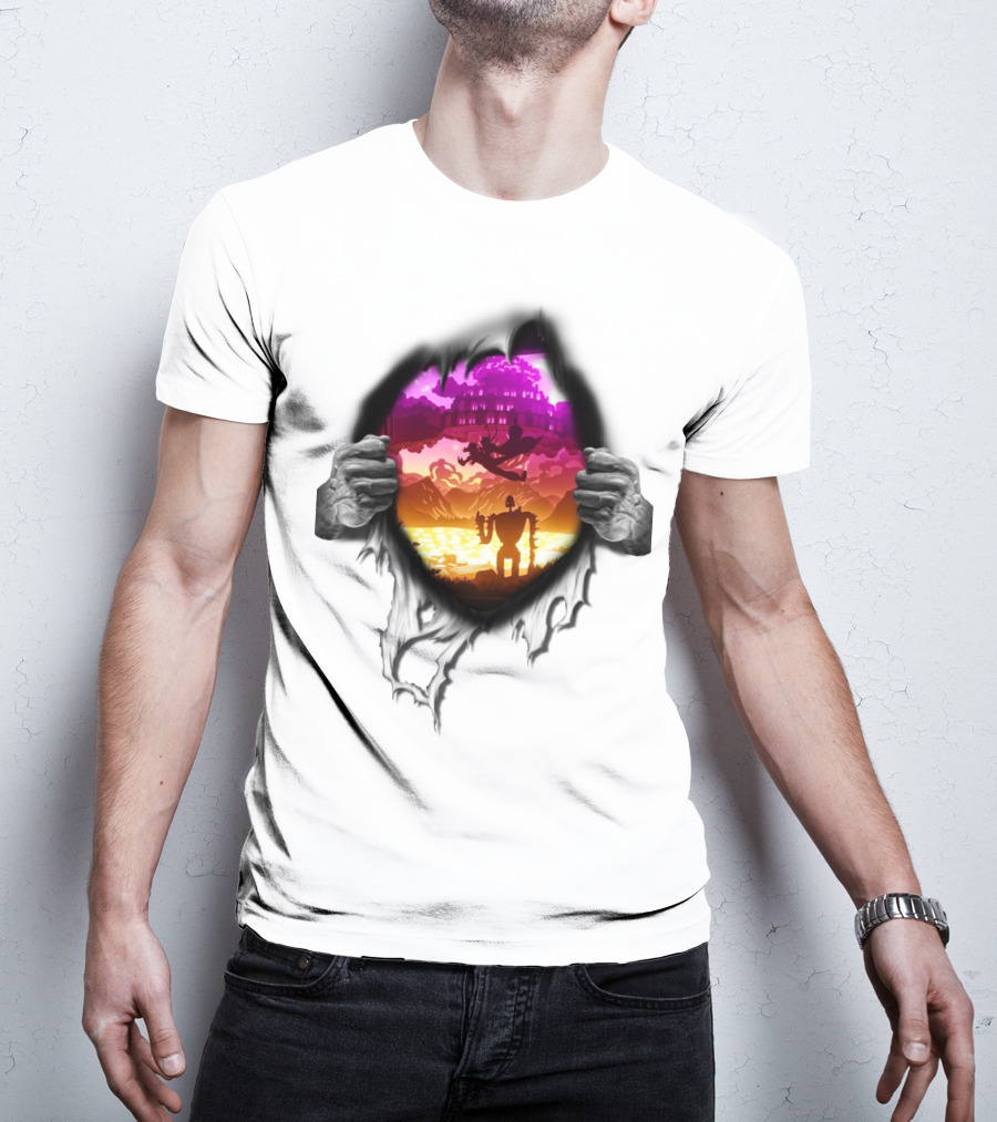 Exploring Enchanted Realms With Ghibli Icons T-Shirt