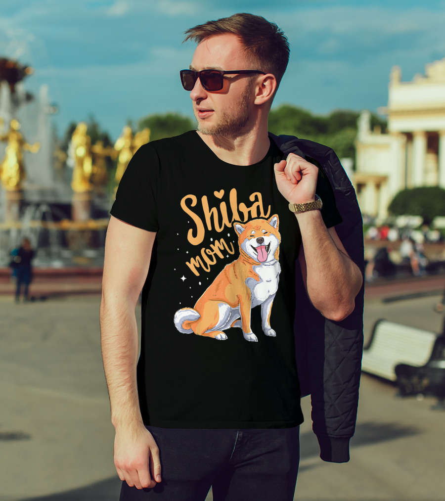 Shiba Inu Mom Funny Dog Lover For Shiba Inu Owner T-Shirt