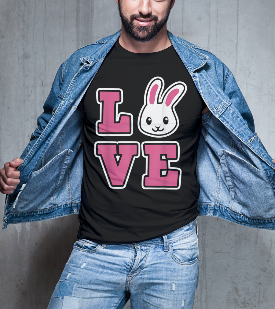LOVE Bunny And Women For Easter Love Bunny T-Shirt
