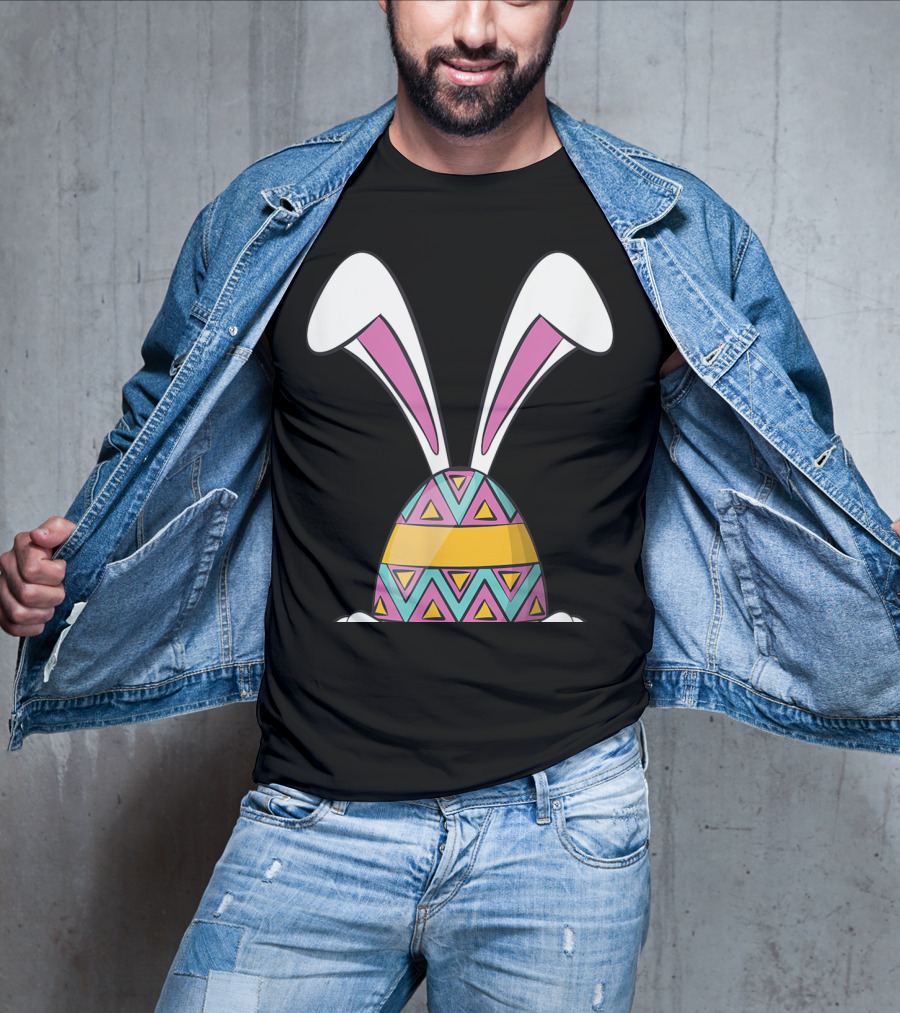 Funny Bunny Easter Cute Happy Rabbit Egg T-Shirt