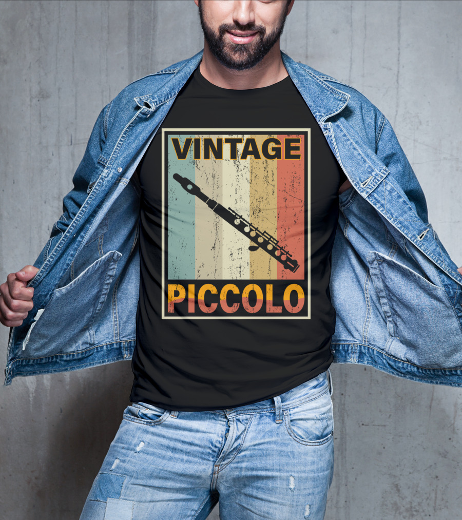 Vintage Piccolo Retro Stripes T-Shirt