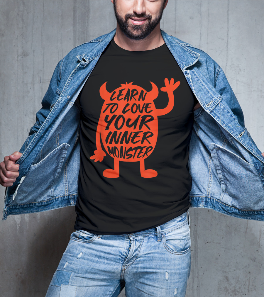 Learn To Love Your Inner Monster Halloween Boo T-Shirt
