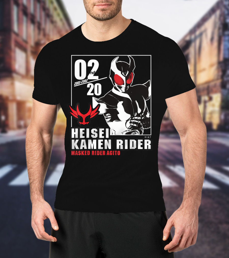02nd 2001-2002 Heisei Kamen Rider Masked Rider Agito T-Shirt