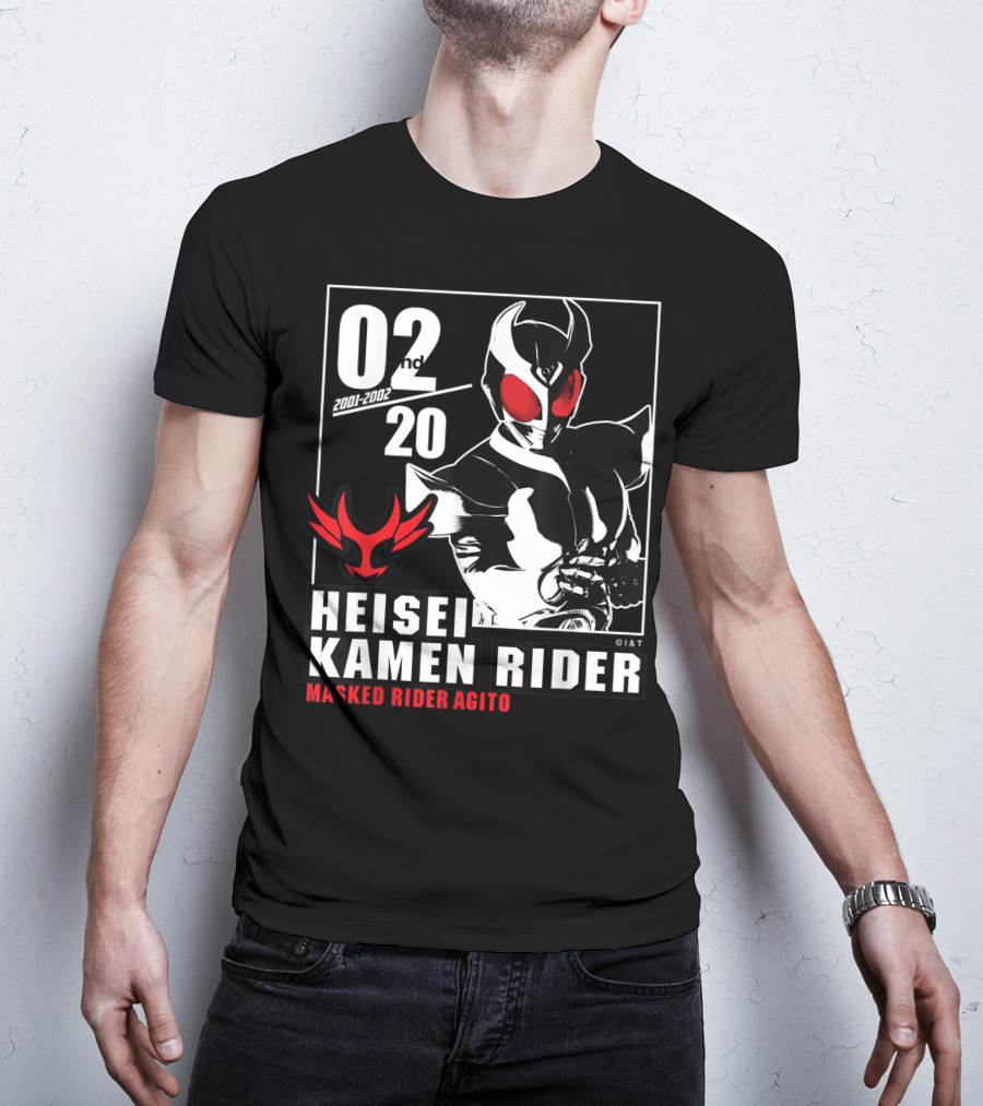 02nd 2001-2002 Heisei Kamen Rider Masked Rider Agito T-Shirt