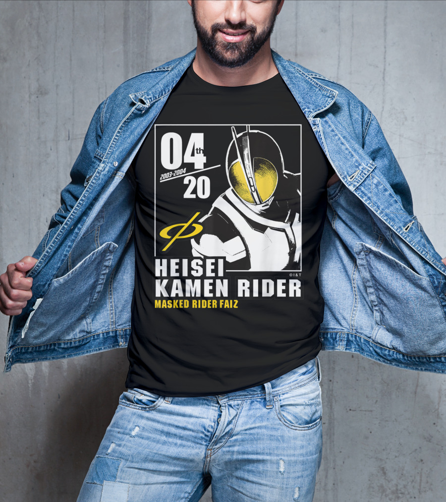 04 2003-2004 Heisei Kamen Rider Masked Rider Faiz T-Shirt