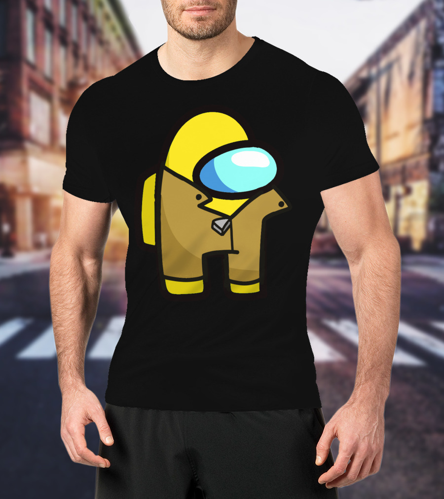 Among Us Character Yellow Detective Crewmate T-Shirt