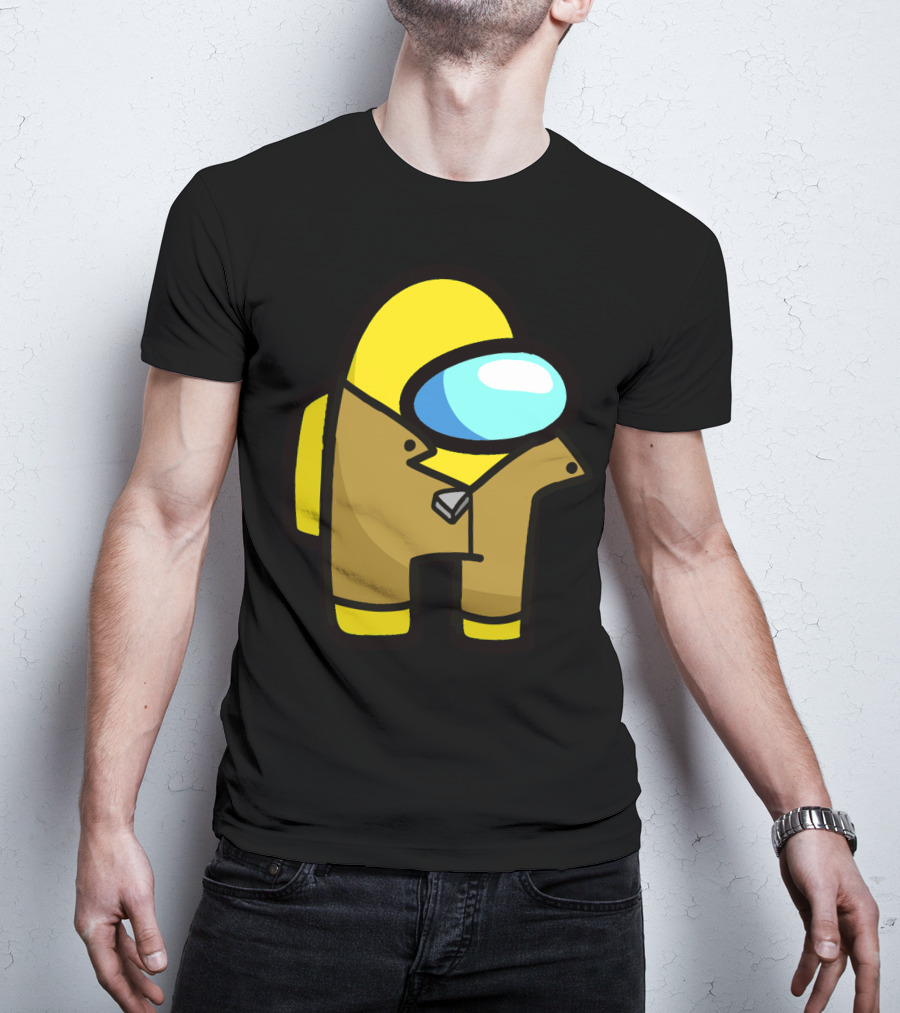 Among Us Character Yellow Detective Crewmate T-Shirt