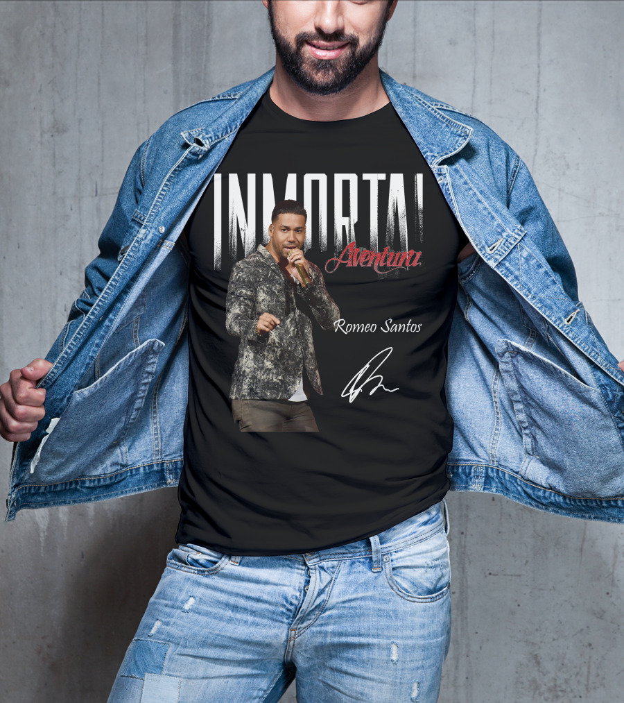 INMORTAL Aventura Romeo Santos Signature T-Shirt